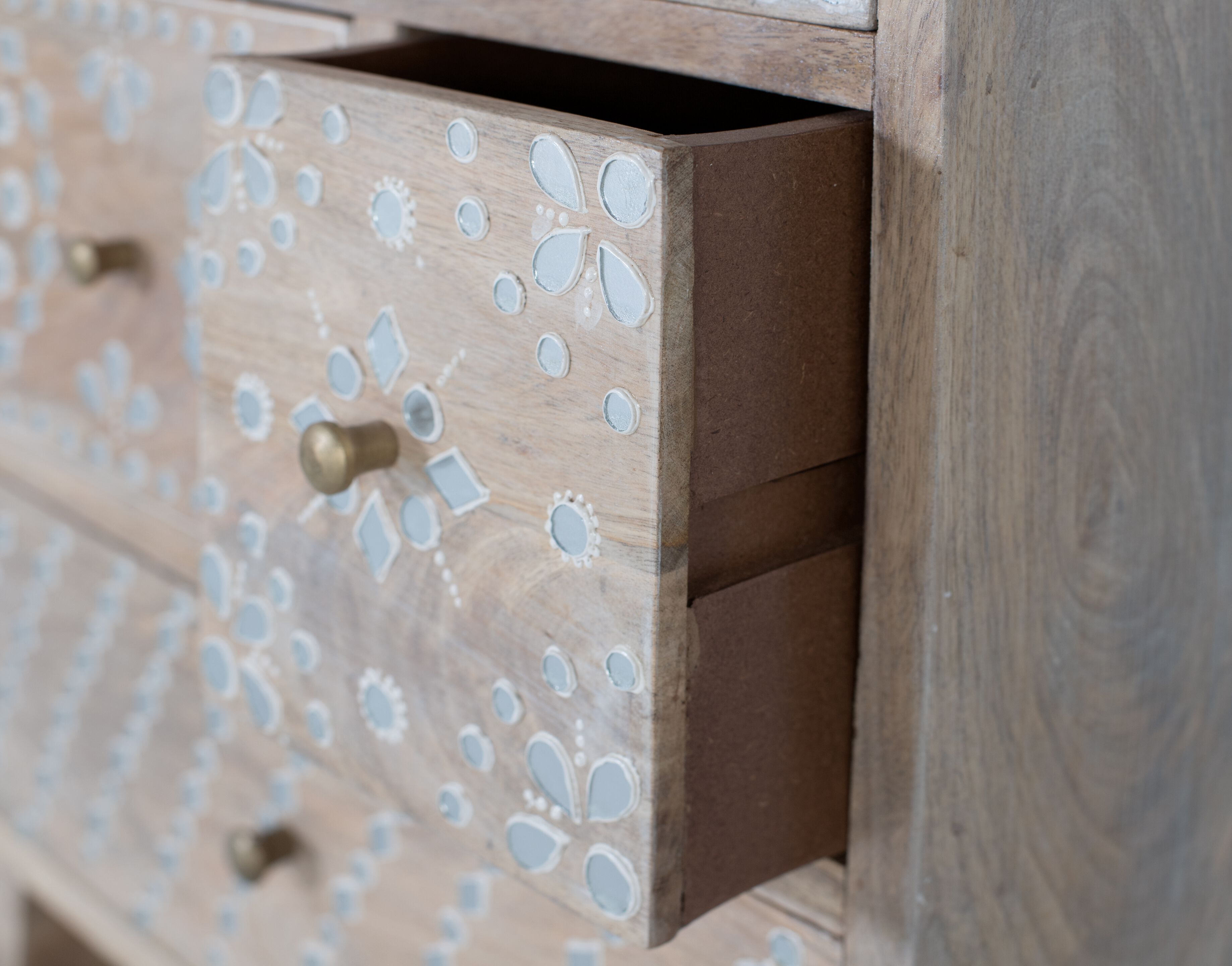 Тумбочка из манго с ящиками Giner y Colomer 1788 ARCH-00127563 - Вид №4