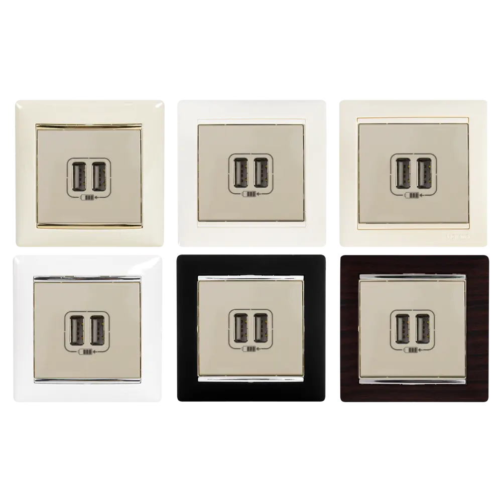 Legrand Valena Classic USB розетка с двумя портами, слоновая кость 82307210 STLM-0024332 - Вид №1