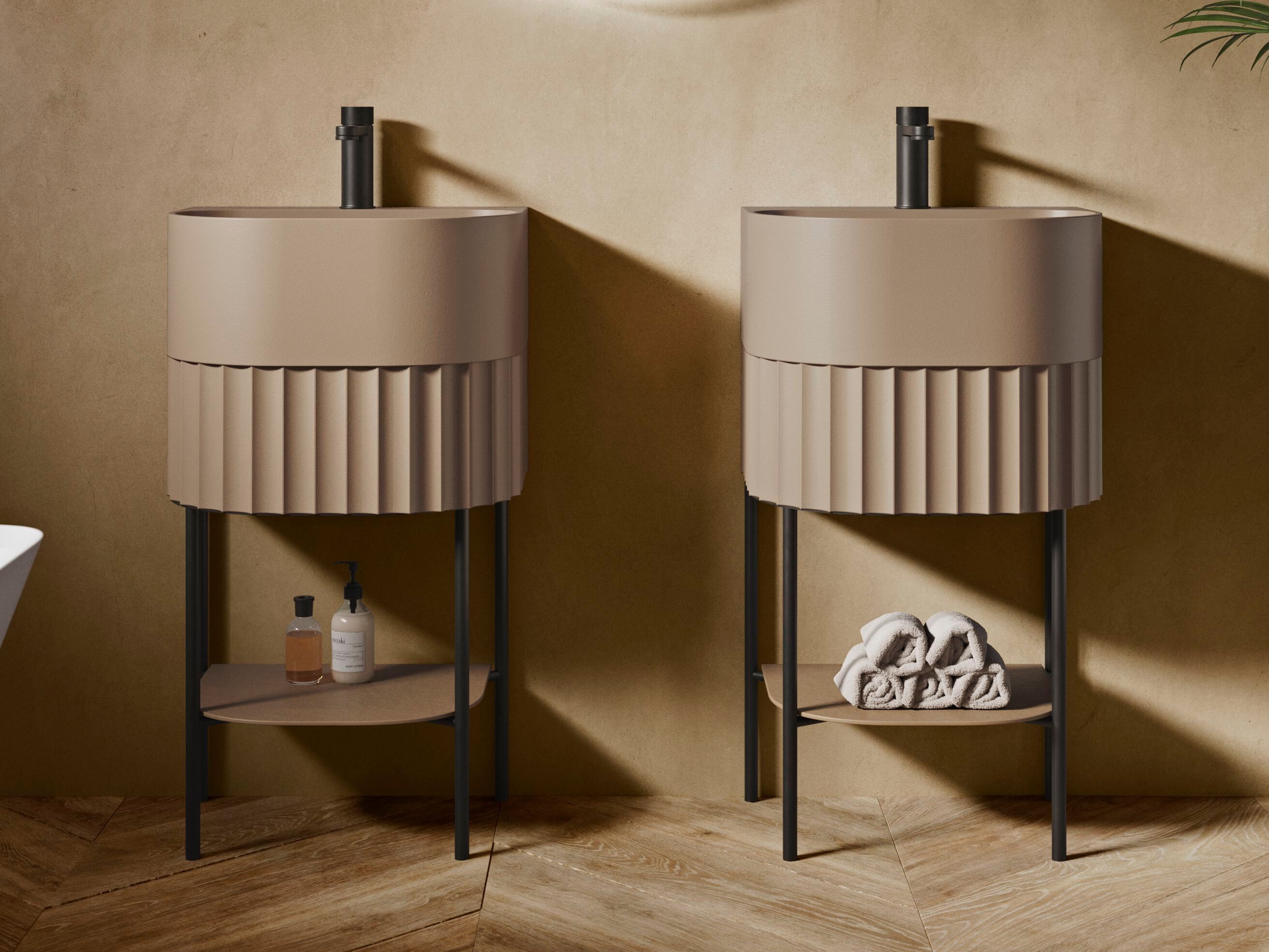 Раковина с овальной консолью в Akron© Acquabella Underwater ARCH-00119436