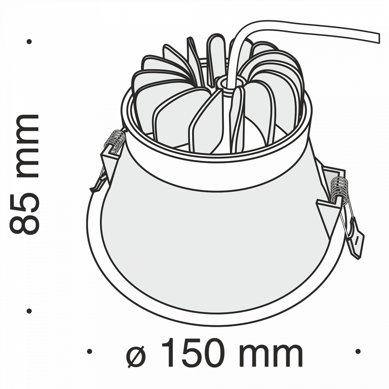 Встраиваемый спот белый Technical Stella DL039-3K TECHNICAL DOWNLIGHT 00-3957148 Белый  - Вид №4