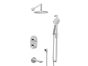 Встраиваемый термостатический набор для ванны с ручным душем