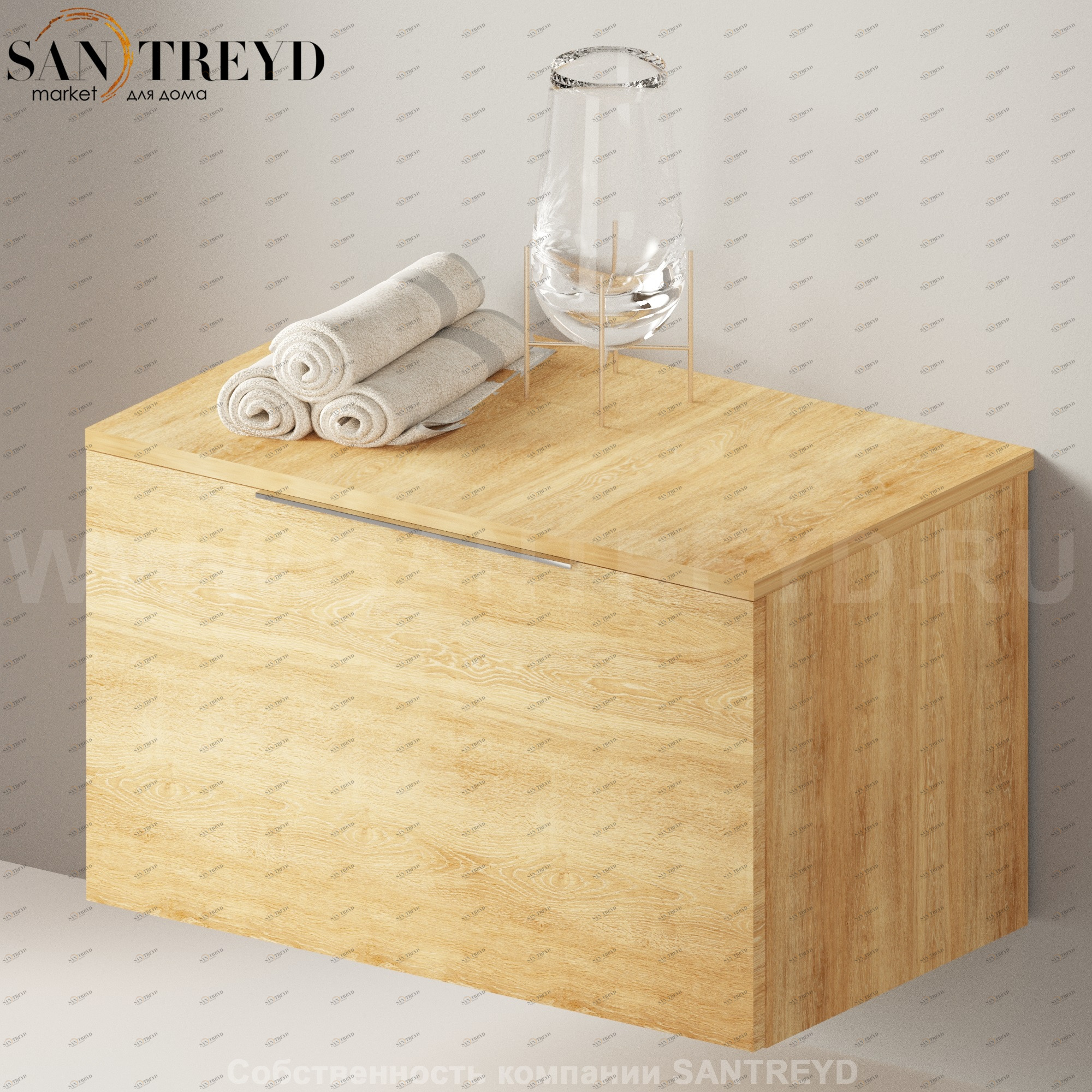 Flaminia BOX Настенная тумба 85 см с 1 ящиком BX427.WQ Ceramica Flaminia BX427WQ