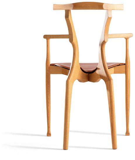 BD Barcelona Design Штабелируемый деревянный стул с подлокотниками Gaulino sun-id-1400098 - Вид №2