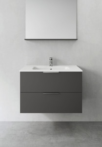 1390234 Шкаф Для Умывальника Компактная Форма Antracit 800 Hafa  Антрацитовый