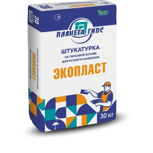 Штукатурка гипсовая Планета гипс Экопласт30 кг 85292577 STLM-2185952