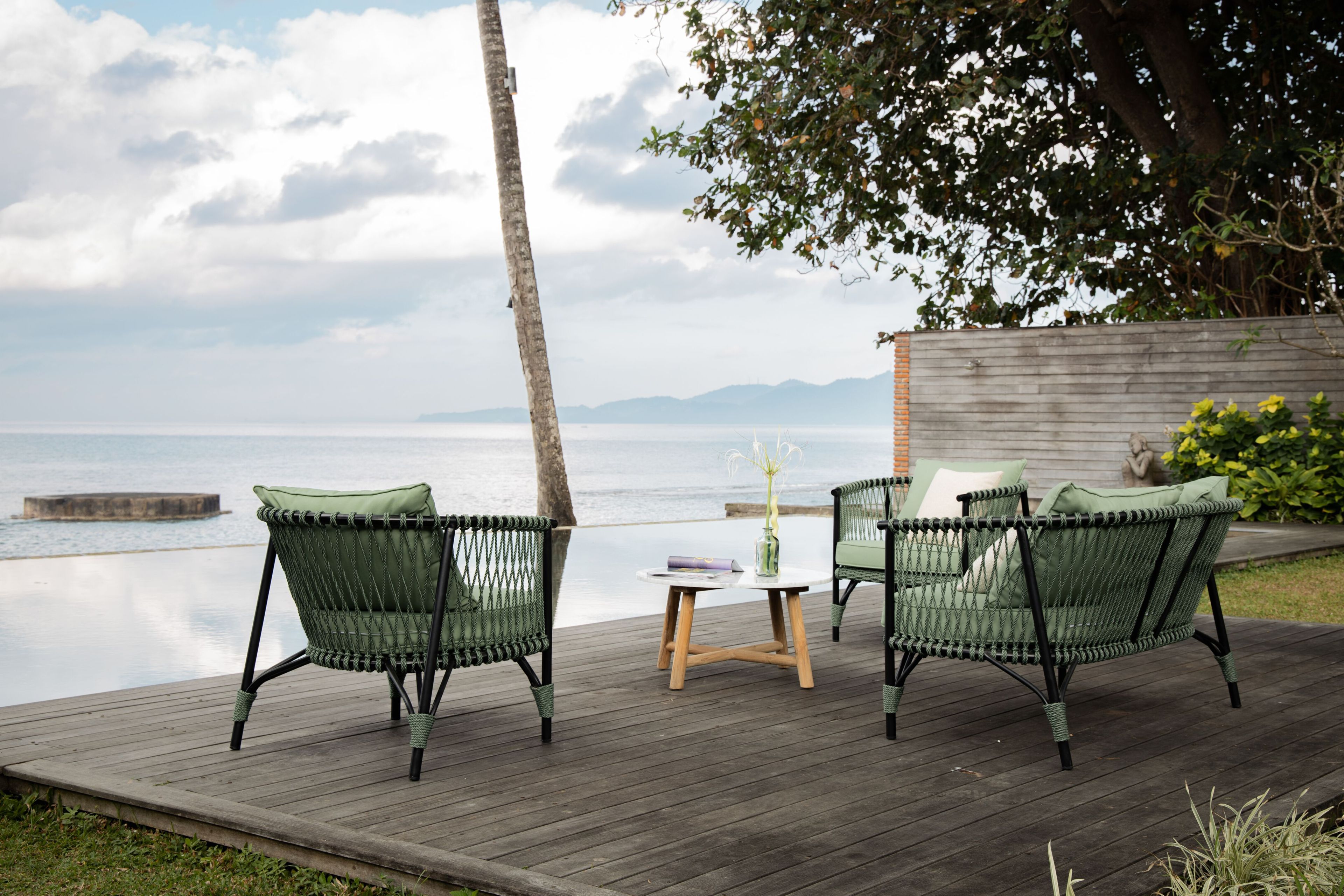 Мраморный круглый садовый столик cbdesign Убуд ARCH-00054729 - Вид №4