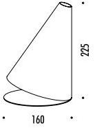 DAVIDE GROPPI Галогенная металлическая настольная лампа с диммером sun-id-1393599 - Вид №1