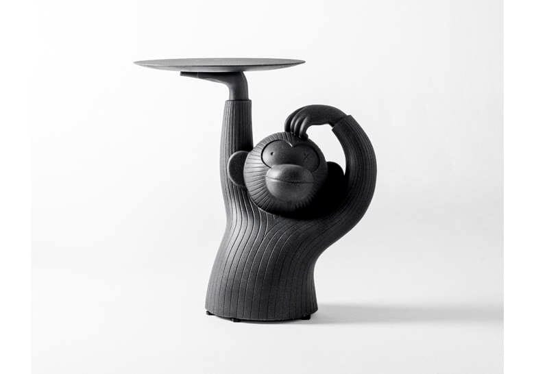 Бетонный круглый низкий журнальный столик BD Barcelona MONKEY ARCH-00134648 - Вид №7