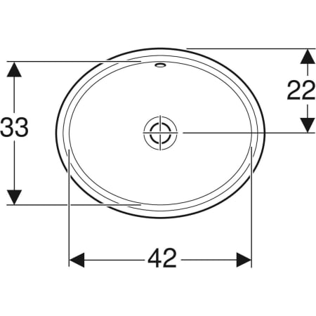500.748.01.2 Раковина под столешницу Geberit VariForm овальной формы Geberit  - Вид №11