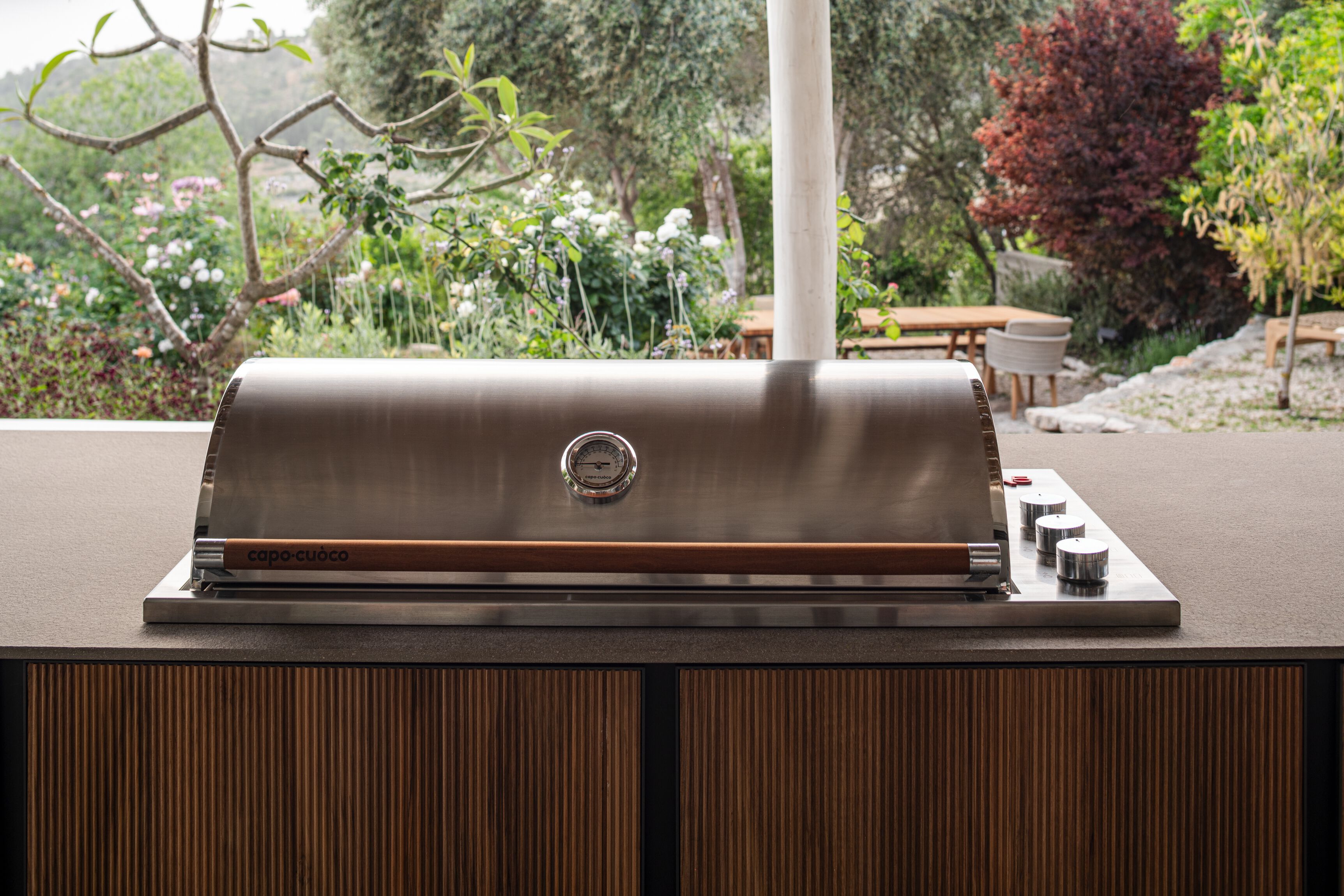 Алюминиевая наружная кухня с порошковым покрытием с барбекю capocuòco слой ARCH-00070548 - Вид №5