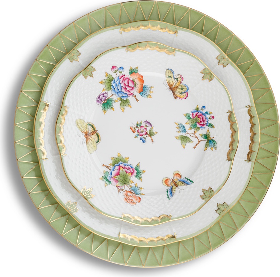 10623421 Herend Набор тарелок 1/3 "Виктория" (Mix&Match) Фарфор 