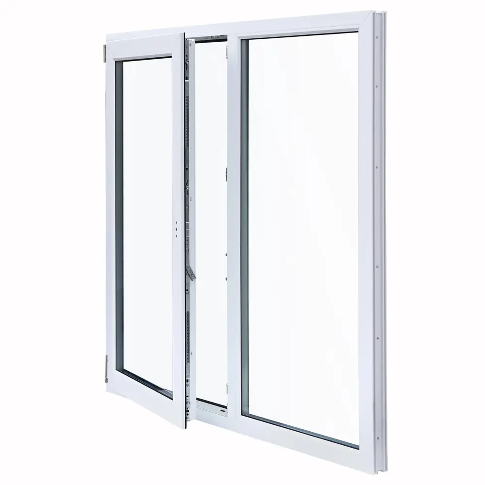 Окно пластиковое ПВХ VEKA двустворчатое 1410x1450 мм (ВxШ) двуxкамерный стеклопакет белый STLM-2061883 - Вид №2