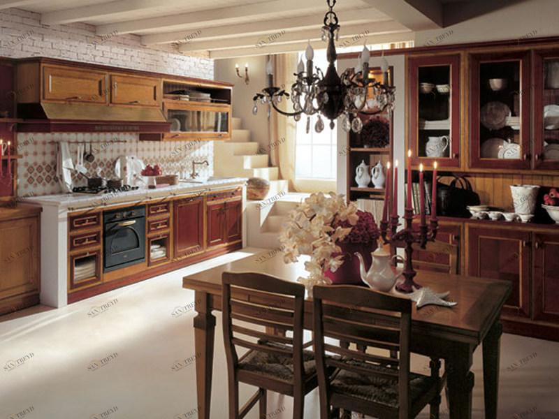 Martini Interiors Линейная кухня в вишне Newport sun-id-1516028