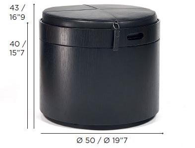 Wildspirit Пуф / журнальный столик из дерева со встроенным ящиком sun-id-1458688 - Вид №34