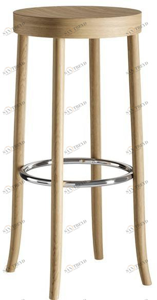 horgenglarus Высокий табурет из массива дерева с подставкой для ног Select 11-370