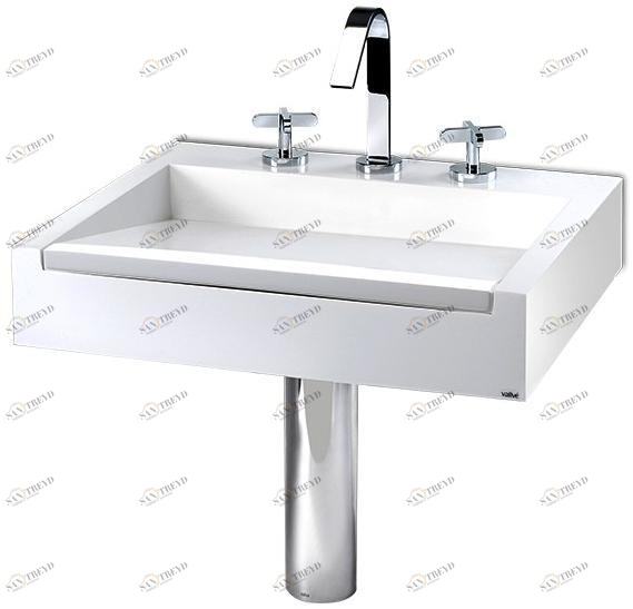 2600004 Подвесная раковина настенная овальная Vallvé Cinco белая