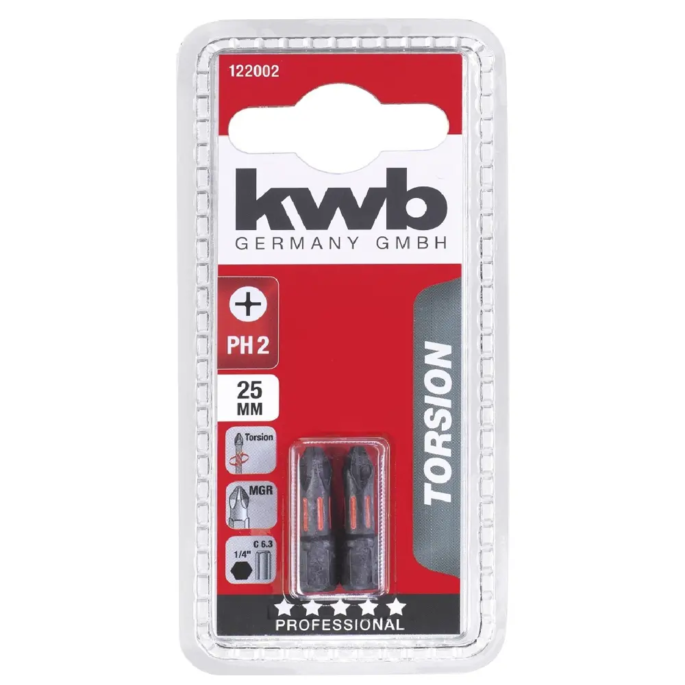 Бита KWB 122002 PH2x25 мм, 2 шт. 86839331 STLM-2169242 Santreyd  - Вид №1