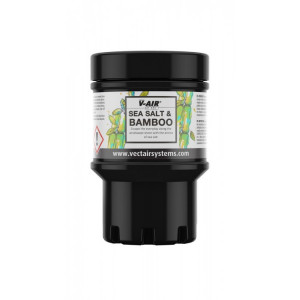 V-SOLID - (SEASALT &amp; BAMBOO) VECTAIR SYSTEMS Картридж ароматизатор воздуха V-AIR SOLID - Морская соль и бамбук Белый черный (упаковка)