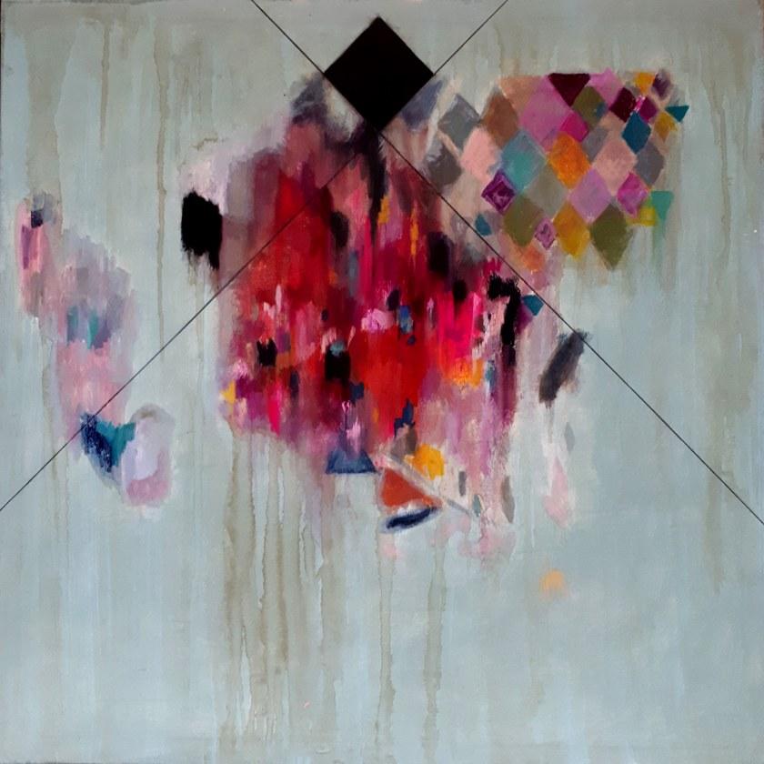 ICI ET LÀ Смешанная техника на холсте K. fabrizzi Kf36 - Вид №1