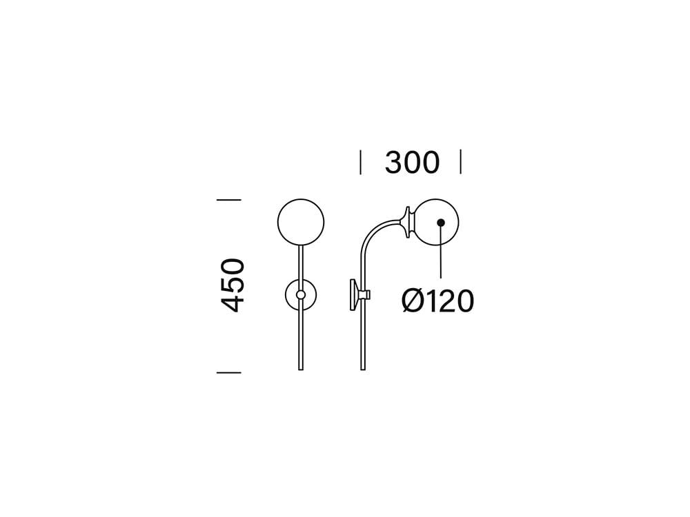 Стальная и стеклянная светодиодная наружная настенная лампа Platek Balina ARCH-00032776 - Вид №6