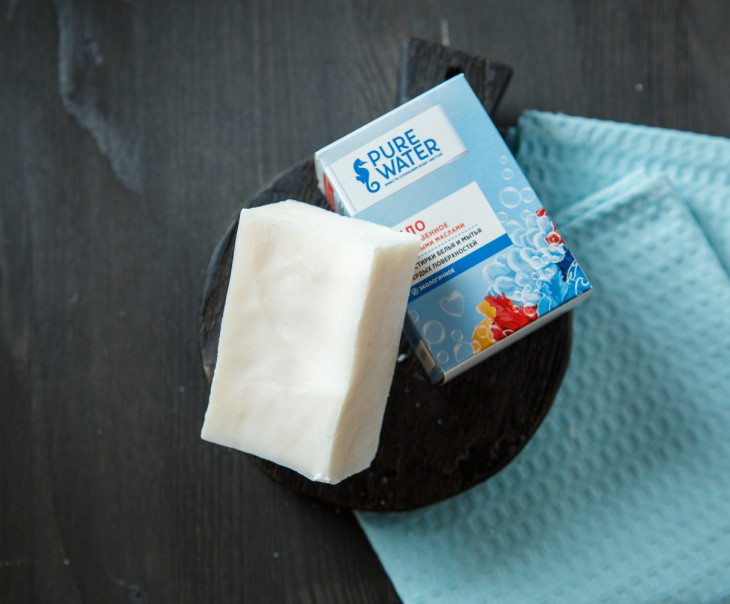 9054 Хозяйственное мыло PW с эфирными маслами 175 г Вкусляндия  - Вид №1