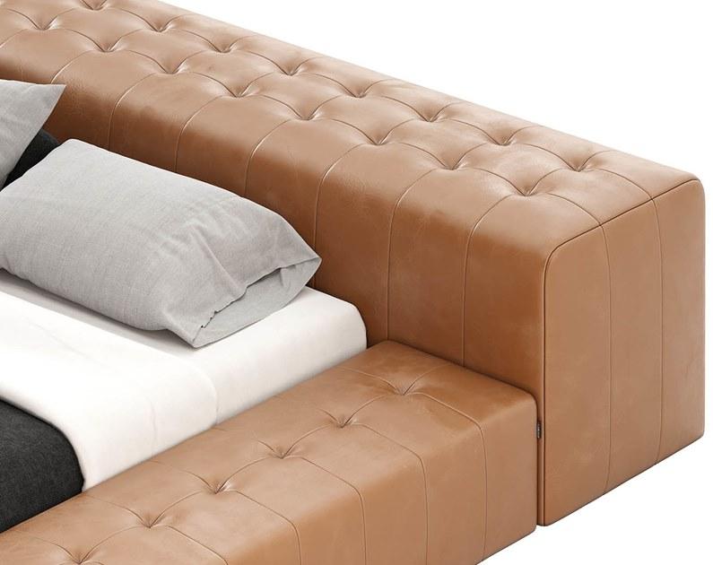 Laskasas Мягкая кожаная кровать с тафтинговым изголовьем sun-id-1511210 - Вид №3