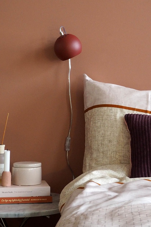 4750314011 Лампа настенная ball, D12 см, темно-голубая, структурное напыление Frandsen  - Вид №6