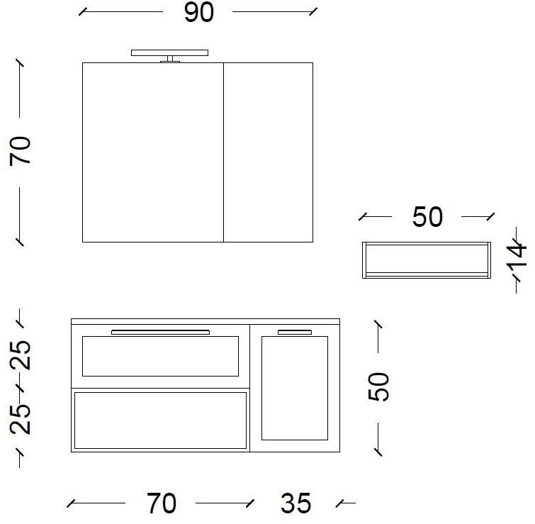 Mobiltesino Тумба под умывальник из ясеня с зеркалом Frame sun-id-1358241 - Вид №4