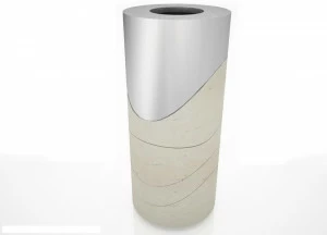 Manufatti Viscio Контейнер для мусора из оцинкованной стали Actea