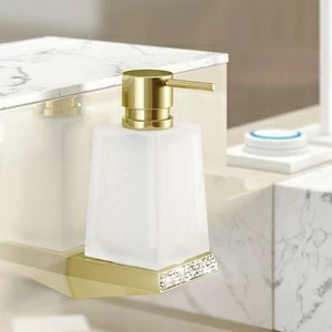 Дозатор для мыла золотой