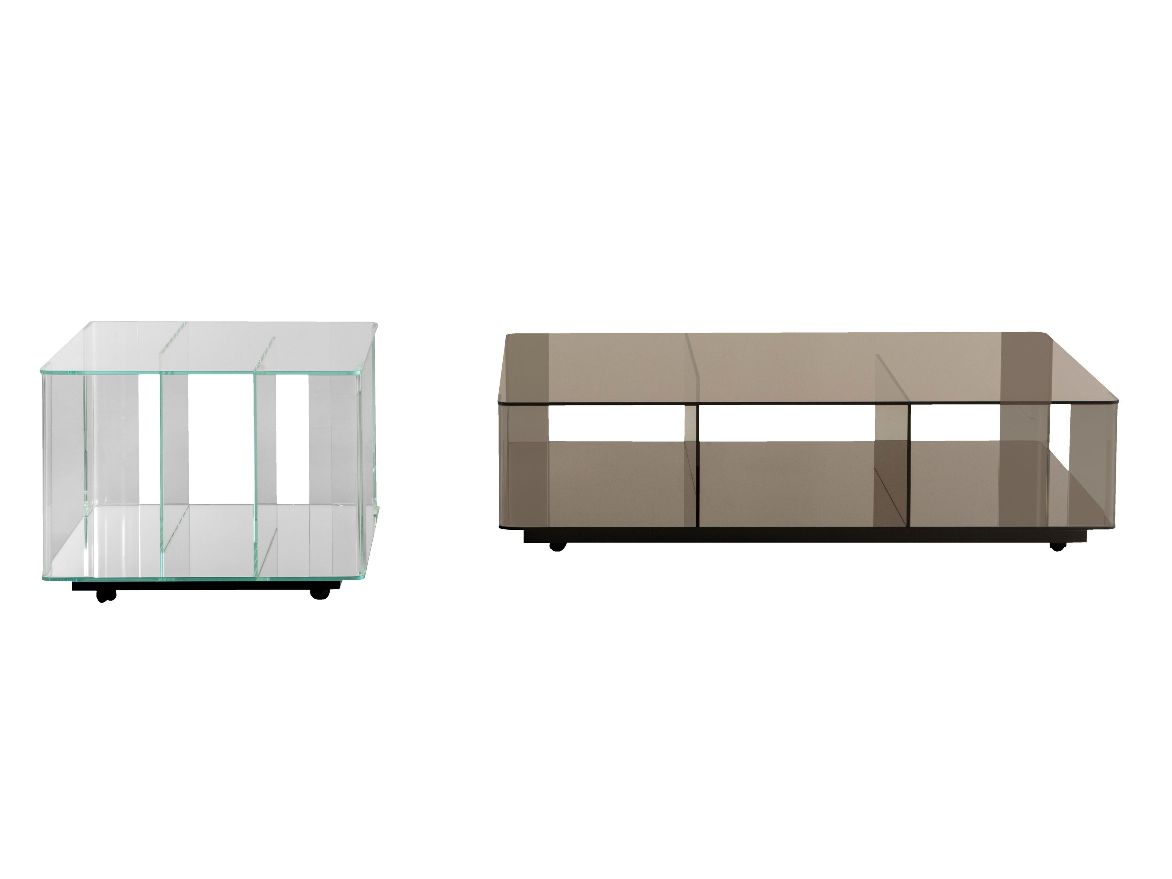 Стеклянный низкий квадратный журнальный столик Tonin Casa DEDALO ARCH-00050685 - Вид №3