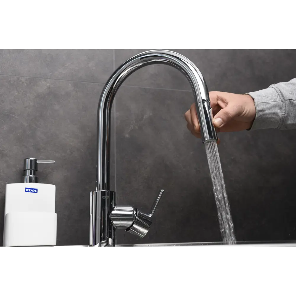 Смеситель для кухни GROHE Feel выдвижной, цвет хром 82247224 STLM-2209415 Feel Clova - Вид №13