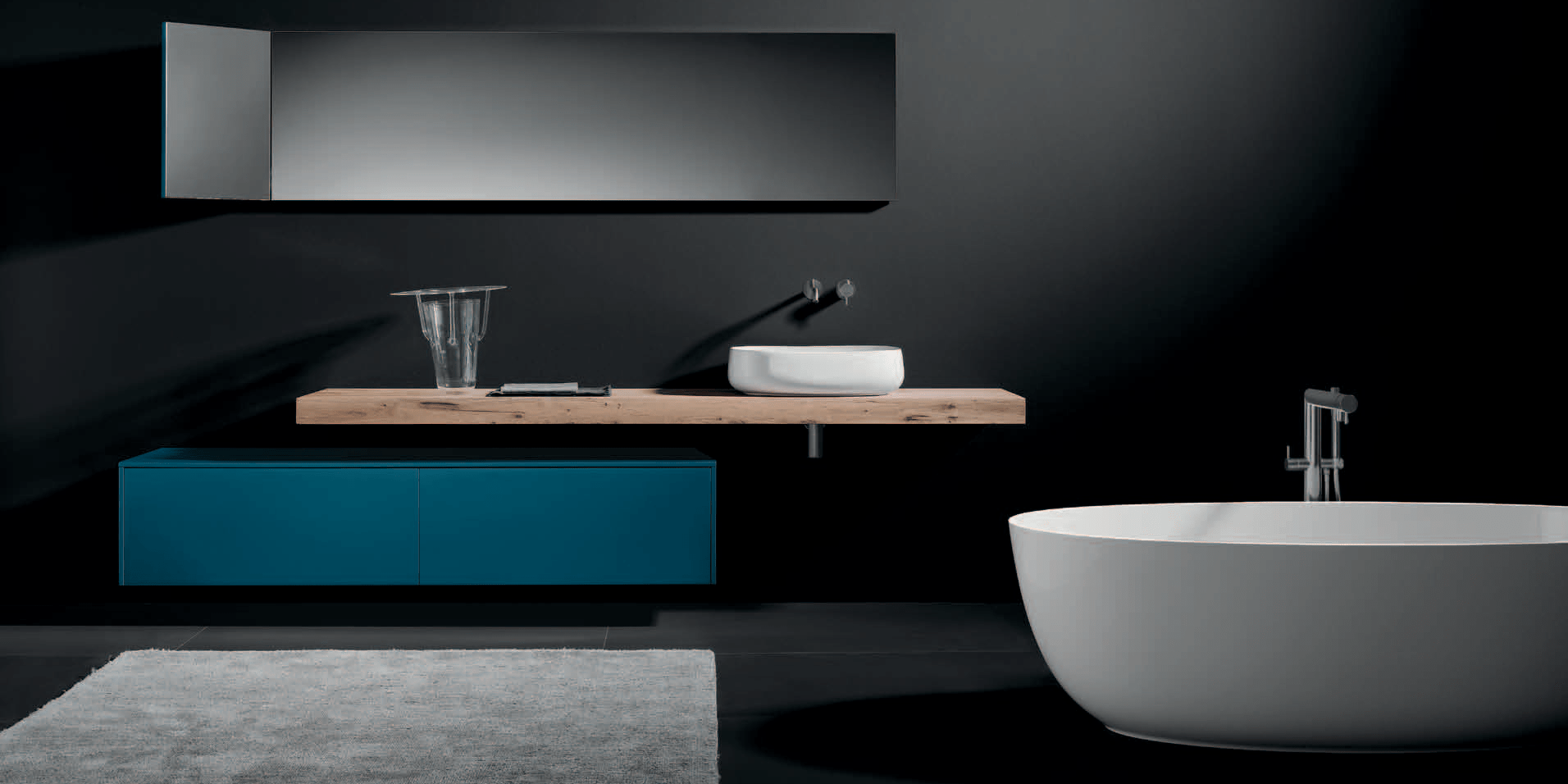 Ванна Oval Mineralmarmo 80x50x169 MILLDUE FLY 9681MINERALMARMO - Вид №1