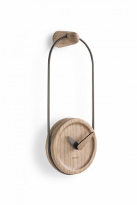 094986 Настенные часы Micro Eslabón графит-дуб Nomon Micro Eslabon