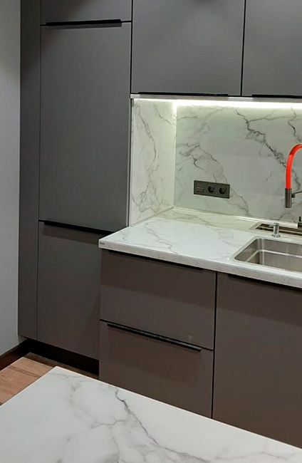 Столешницы для кухни - Мрамор бианко LIGRON LIST403 318 - Вид №46