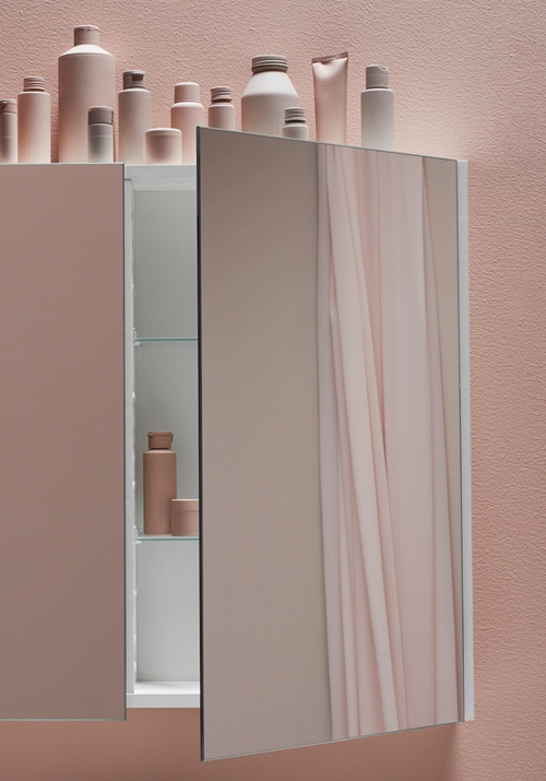 1580230 Go Mirror Cabinet 800 White Hafa  Белый  - Вид №3