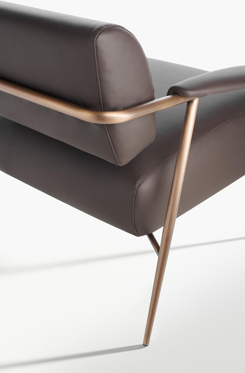 Potocco Кожаное кресло с подлокотниками Stay 909/pl - Вид №3