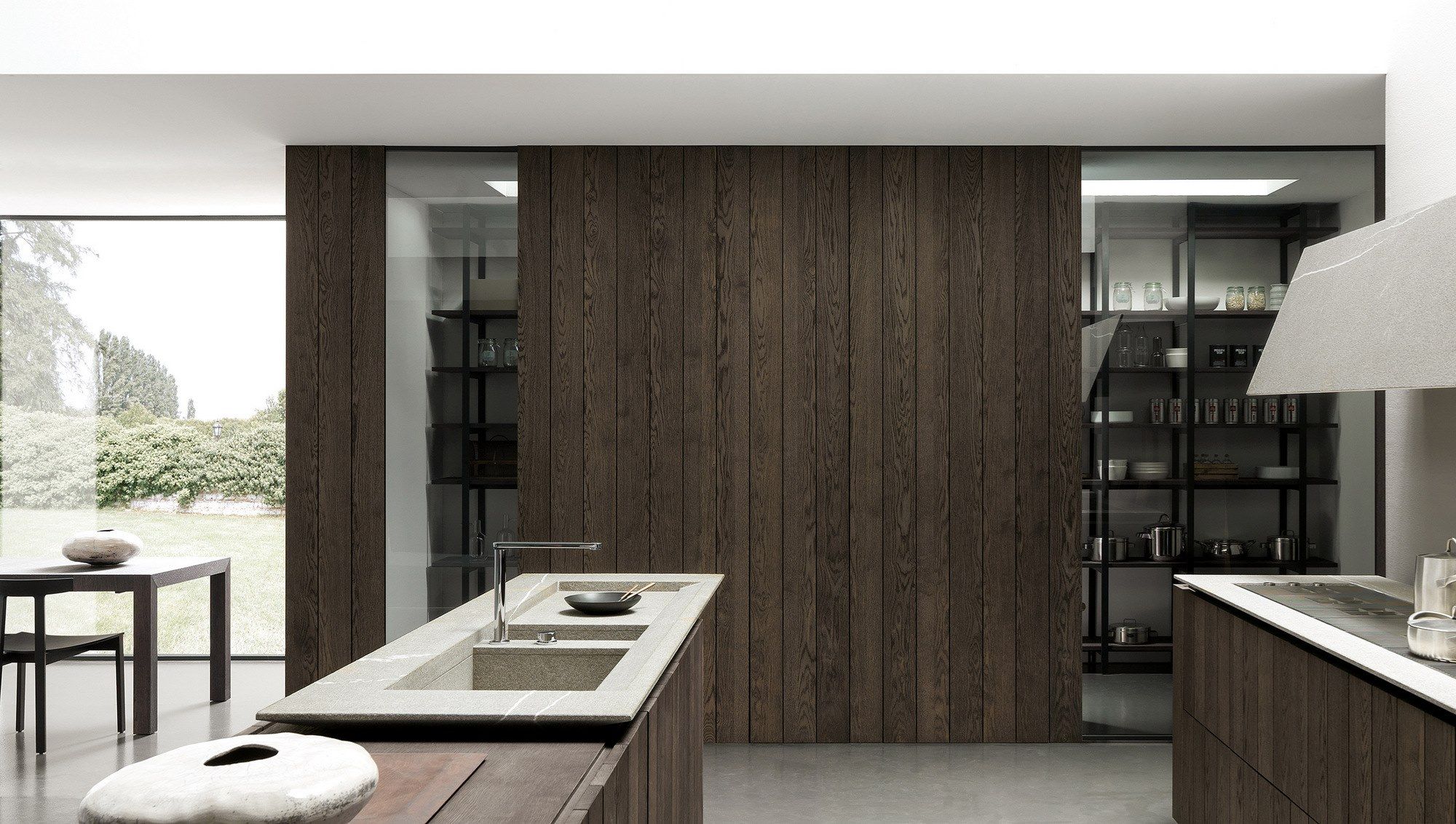 Дубовая кухня с островом MODULNOVA Float ARCH-00131652 - Вид №6