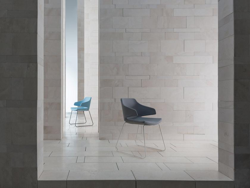 Luxy Тканевый стул на санках с подлокотниками Meraviglia sun-id-1405930 - Вид №2