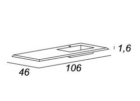 Мебель для ванной CEZARES BELLAGIO 105 Light Onice - Вид №10