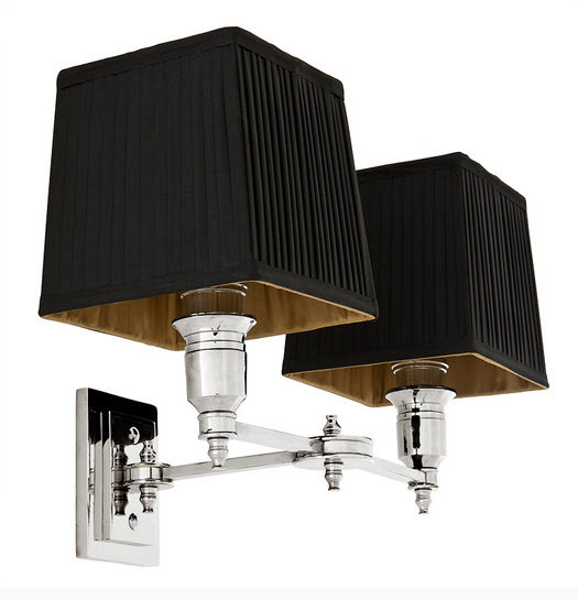 Бра Lexington Double от Eichholtz Черный/хром 108936 EICHHOLTZ ПОД СТАРИНУ 059730 Хром;черный  - Вид №1