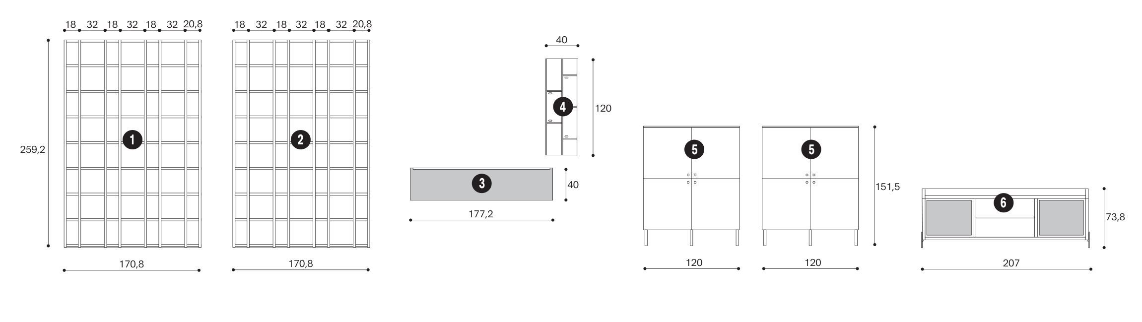Книжный магазин в день Giessegi LV708 ARCH-00085967 - Вид №2
