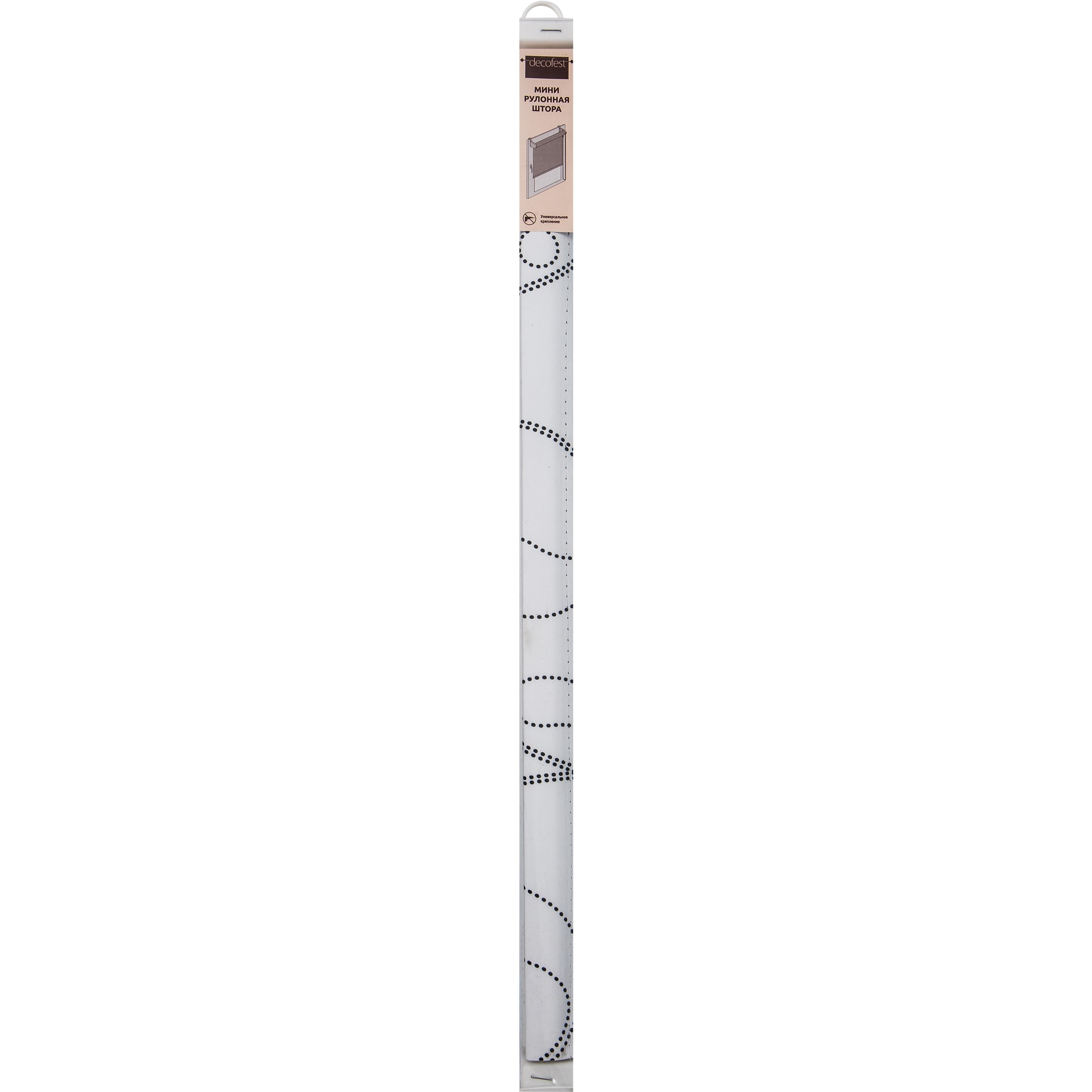 82023906 Штора рулонная Blackout «Лаура», 50х160 см, цвет чёрно-белый Santreyd  - Вид №5