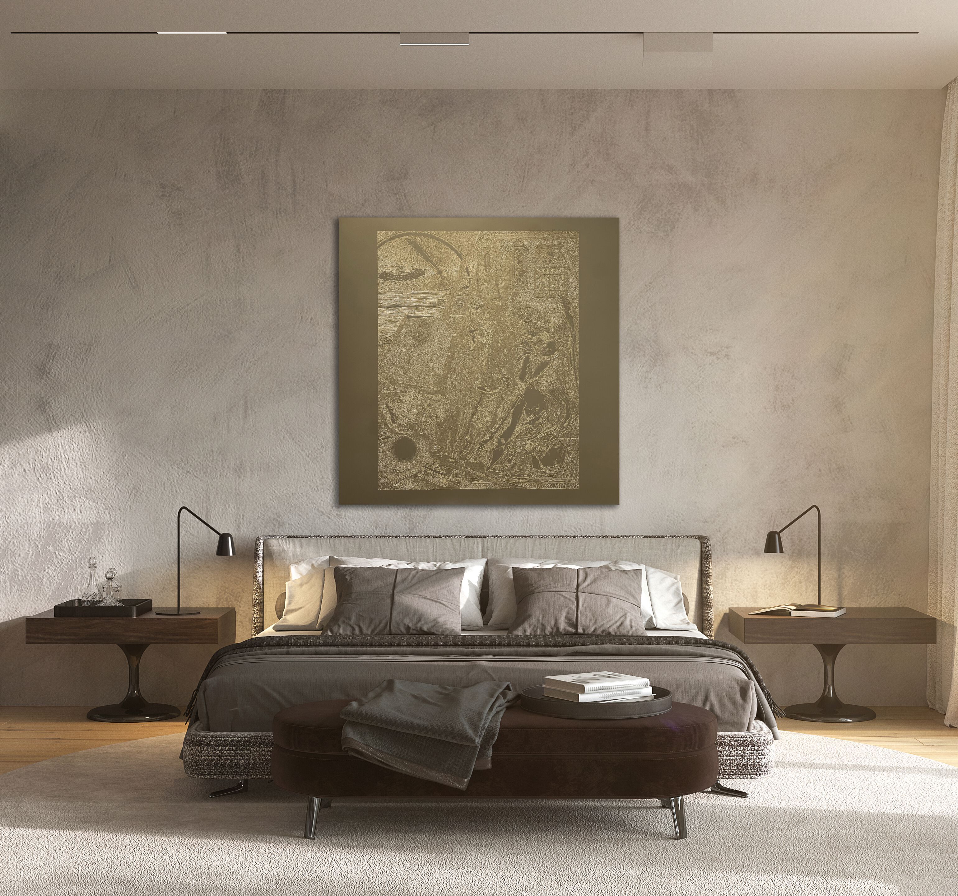 Алюминиевая гравюра на дереве Officinarkitettura® Дюрер ARCH-00034591 - Вид №2