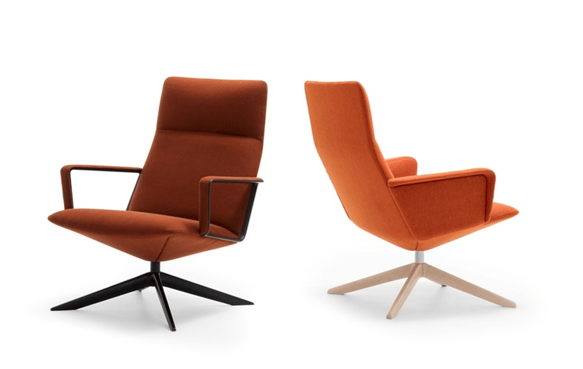 Andreu World 4-спицевое кресло с высокой спинкой Capri lounge Bu1701 - Вид №4