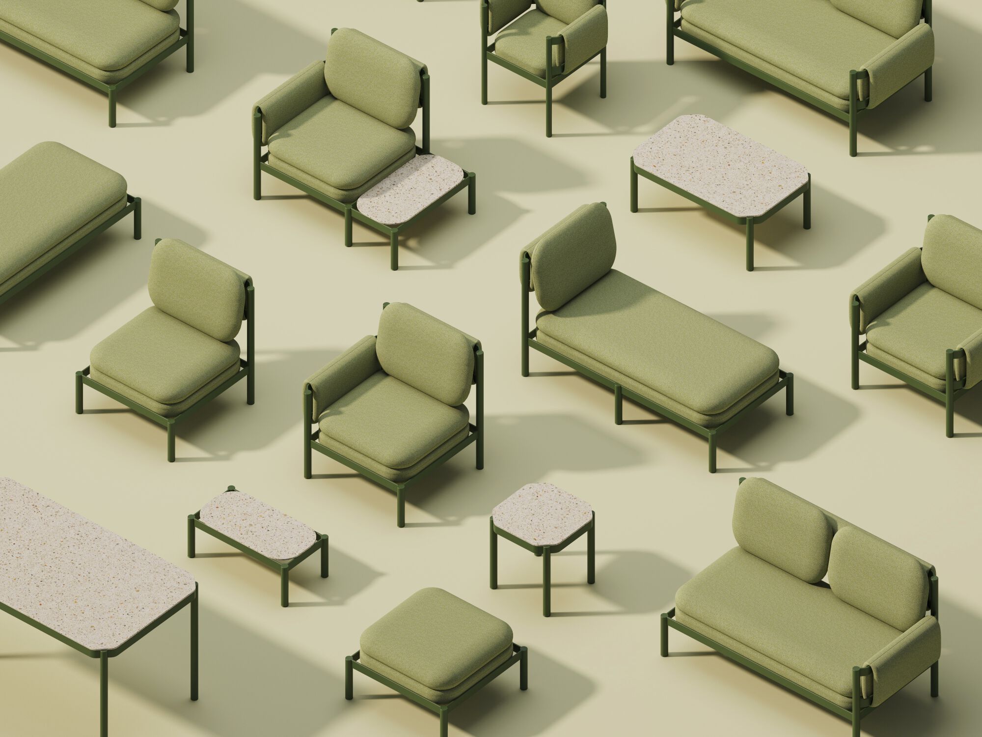 Алюминиевый прямоугольный садовый стол Joyf Tropic ARCH-00096611 - Вид №2