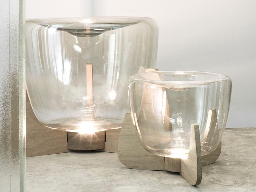 Hind Rabii Настольная светодиодная лампа из дерева и стекла Ice devotion sun-id-1374058 - Вид №5