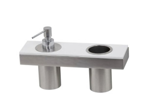 Дозатор мыла / держатель зубной щетки из латуни и Corian®