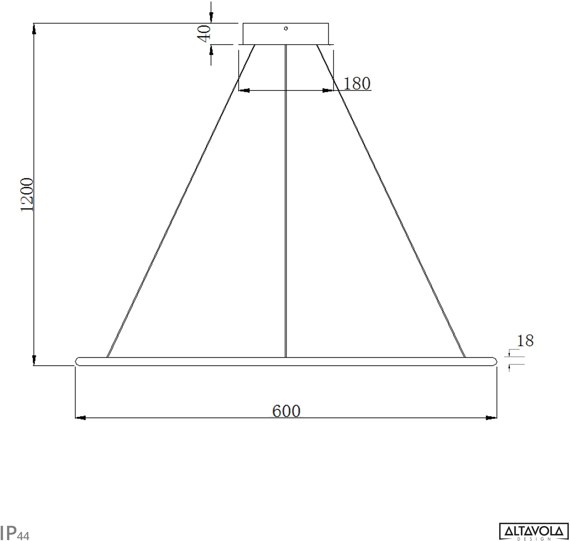 Altavola Design Светодиодный подвесной светильник из алюминия Led shape La073/p  - Вид №17