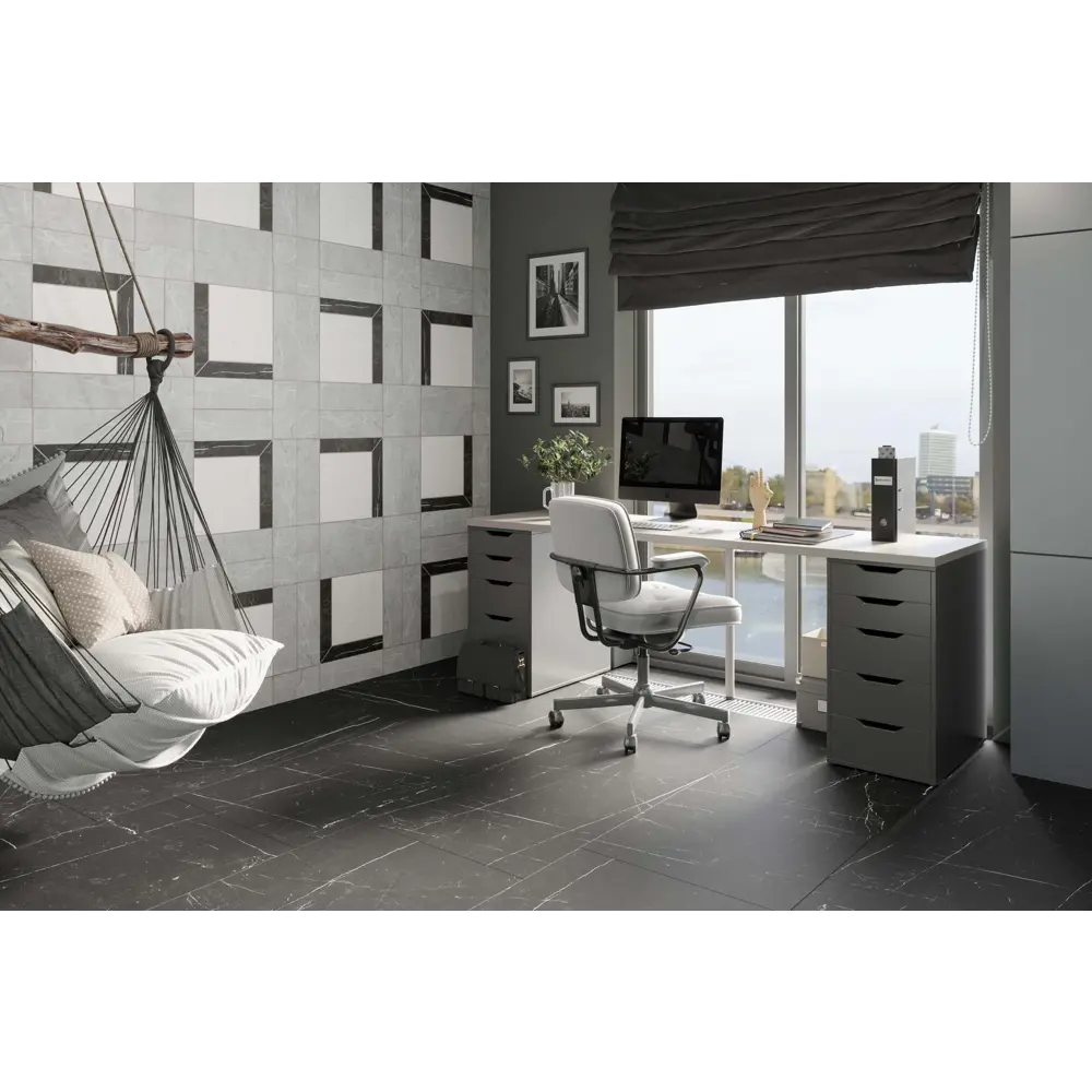 Керамогранит Estima RL03 80x80 см 1.28 м² неполированный цвет черный 86340309 STLM-2119412 Royal - Вид №4